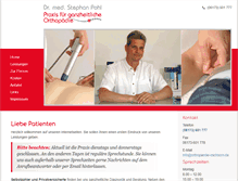 Tablet Screenshot of orthopaedie-eschborn.de